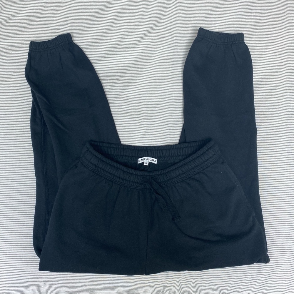 Black sweat fleece pants